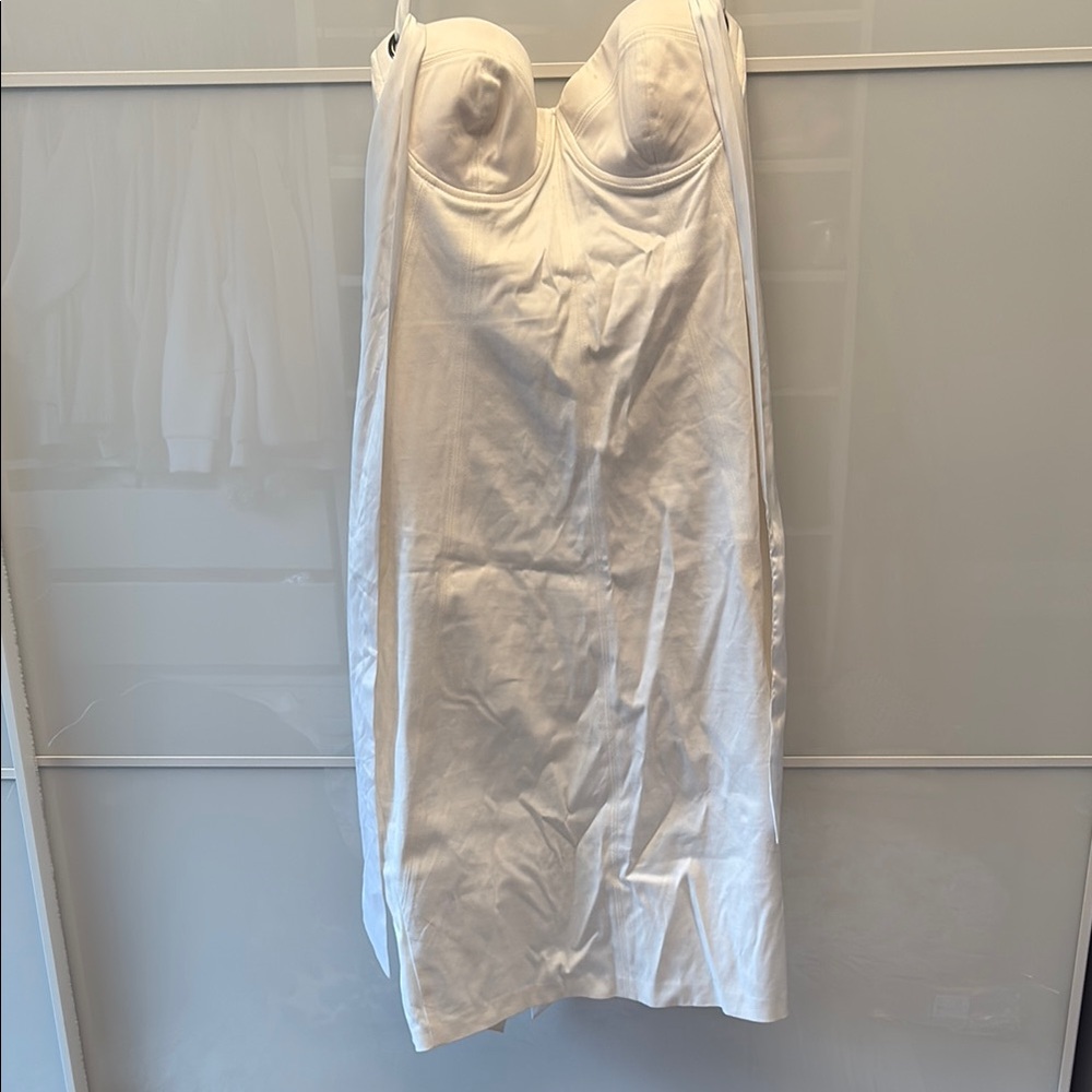 Marciano White Sweetheart Slip Dress